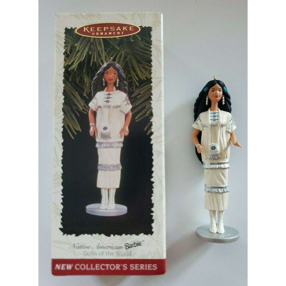 1996 Hallmark Native‎ American Barbie Ornament Dolls of the World NIB U117/5561